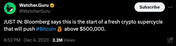 Current Crypto Market